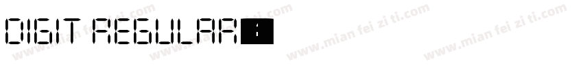 Digit Regular字体转换
